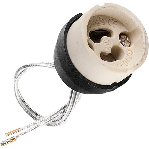 Schiefer Lamp holder Ceramic GZ10 (GU10) 12 cm Translucent Wire K Non-Dimmable - 604412331