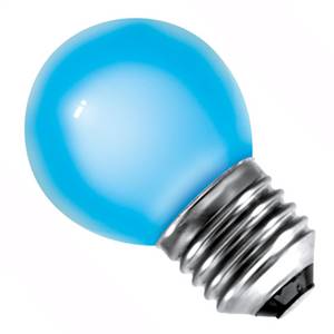 Golf Ball 15w E27/ES 240v Blue Light Bulb - 45mm Coloured Bulbs Easy Light Bulbs  - Easy Lighbulbs