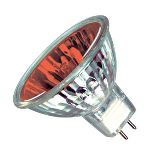 Pack of 10 - Dichoric Reflector 50w 12v GU5.3 Casell Lighting Red MR16 50mm 12° Light Bulb Coloured Bulbs Casell  - Easy Lighbulbs