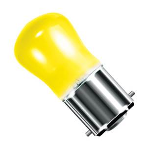 Pygmy 15w 240v B22d/BC Crompton Yellow Light Bulb Coloured Bulbs Crompton  - Easy Lighbulbs
