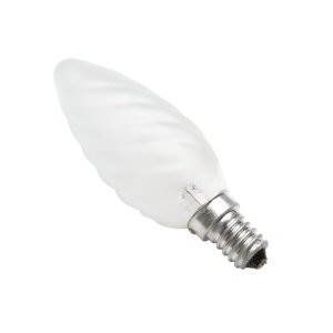 Candle 60w E14/SES 240v Sylvania Frosted Twisted Light Bulb - 35mm