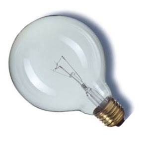Large Globe Bulb 240v 40w E27/ES Clear 125mm Diameter General Household Lighting Easy Light Bulbs  - Easy Lighbulbs