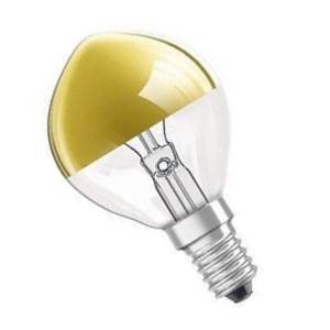 230/240v 40w E14 Crown Gold Golf Ball Lamp