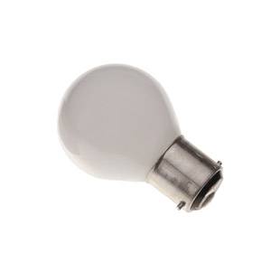 Golf Ball 15w Ba22d/BC 240v Opal Light Bulb - 45mm General Household Lighting easy-lightbulbs  - Easy Lighbulbs