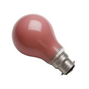 GLS 60w B22d/BC 240v Osram Red Light Bulb Coloured Bulbs Osram  - Easy Lighbulbs