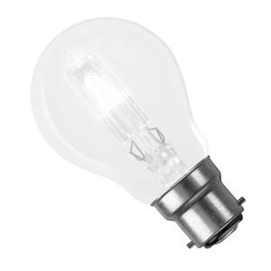 GLS 70w B22d/BC 240v Energy Saving Halogen Bulb. 55mm. Replaces 100w Bulb. 0635635603755 Halogen Energy Savers Easy Light Bulbs  - Easy Lighbulbs