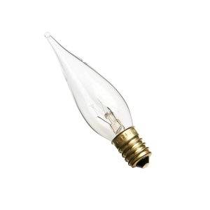 Candle 40w E14/SES 240v Girard Sudron Clear Pointed Light Bulb - 32mm