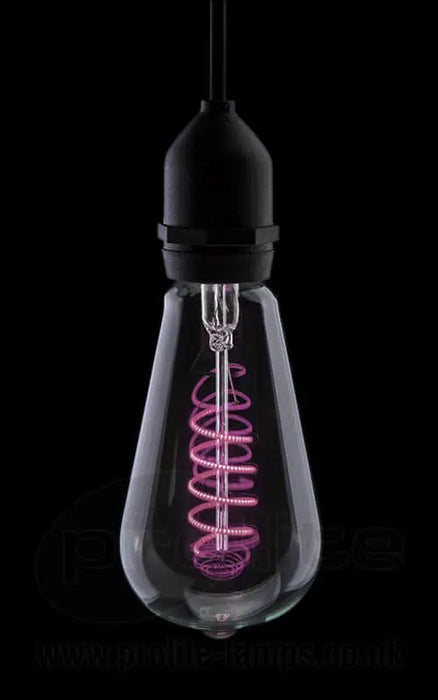 Funky Filament ST64 LED 240v 4w Ba222d/BC Pink Dimmable