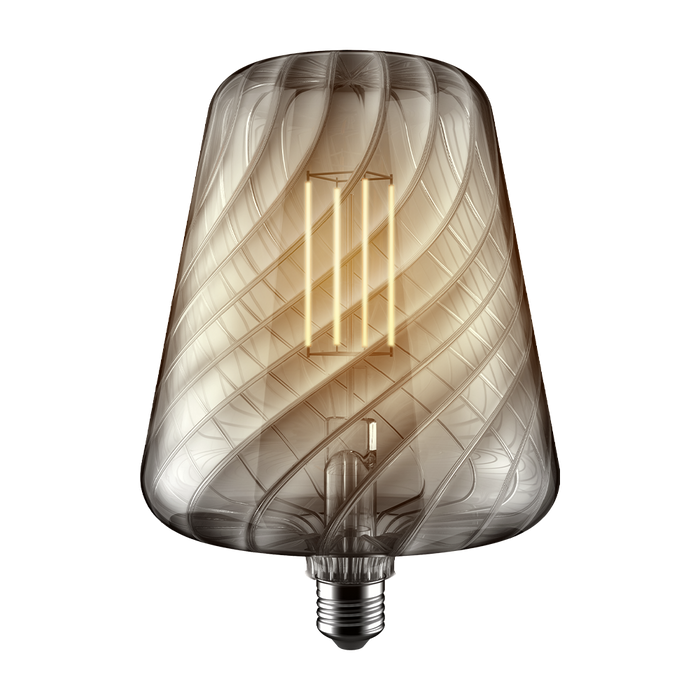 Crompton 21839 LED Decorative Solis Vase V120 Smoke 4.5W 1800K ES-E27