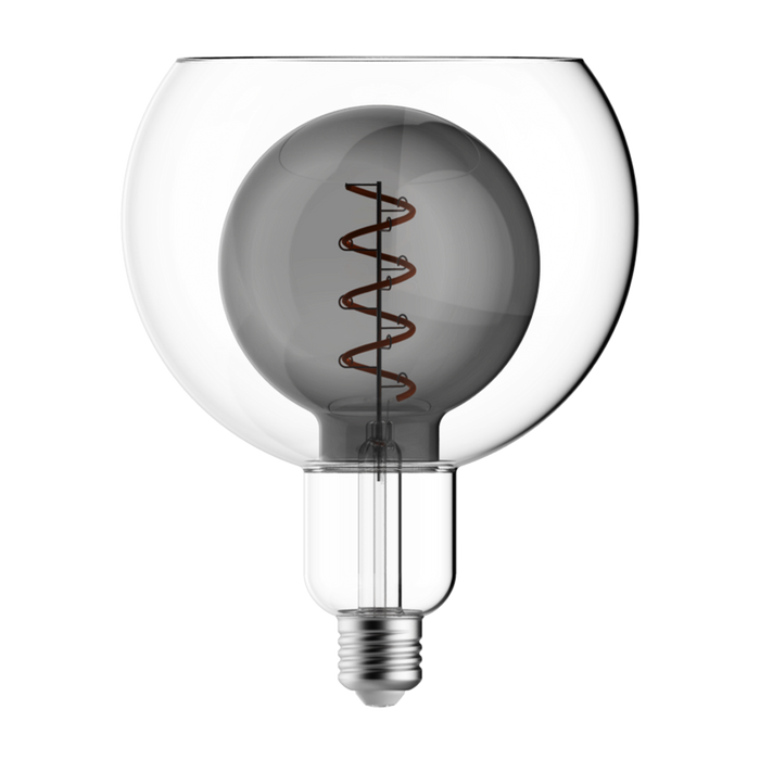 Crompton 21983 LED Decorative Nucleus Globe G125 Smoke 4.5W 1800K ES-E27