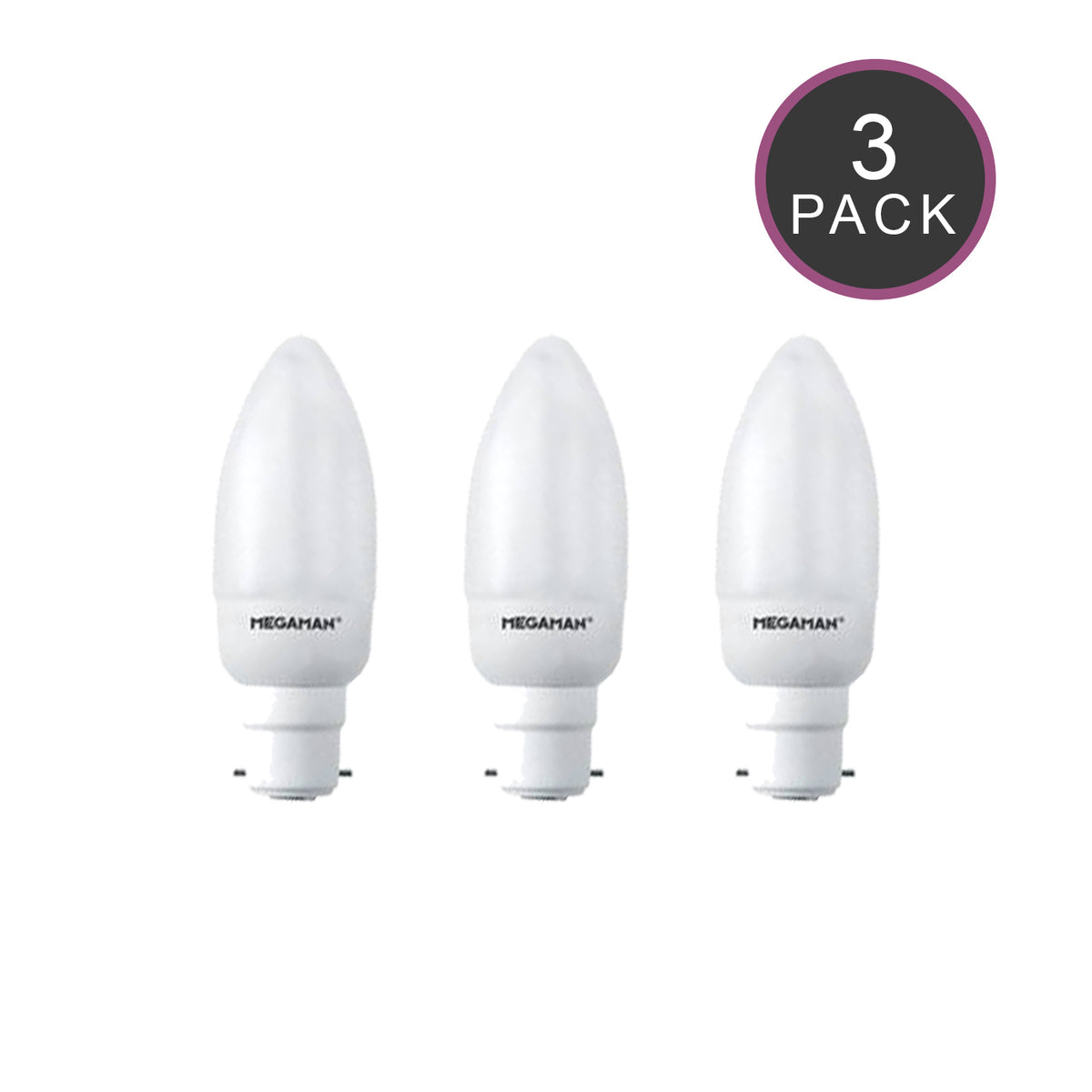 Candle 7w Ba22d/BC 240v Ring Lighting Energy Saving Light Bulb - 10000 ...