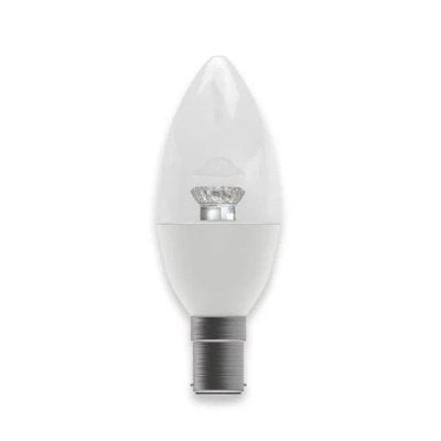 LED 3.9W Dimmable Clear Candle - SBC - 2700K — Easy Light Bulbs