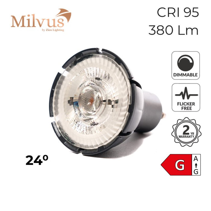 Zico Colour Balance GU10 Dimmable Spotlight 7W 2200K 24° Dimmable