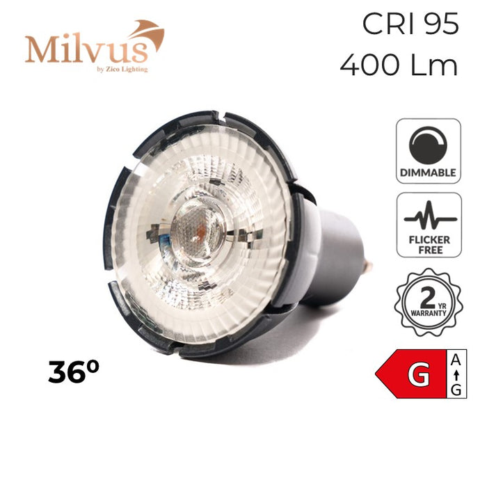 Zico Colour Balance GU10 Dimmable Spotlight 7W 2200K 36° Dimmable
