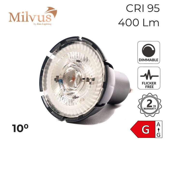 Zico Colour Balance GU10 Dimmable Spotlight 7W 2700K 10° Dimmable