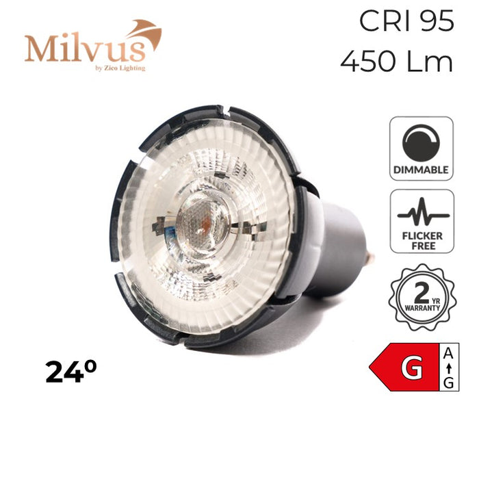 Zico Colour Balance GU10 Dimmable Spotlight 7W 2700K 24° Dimmable
