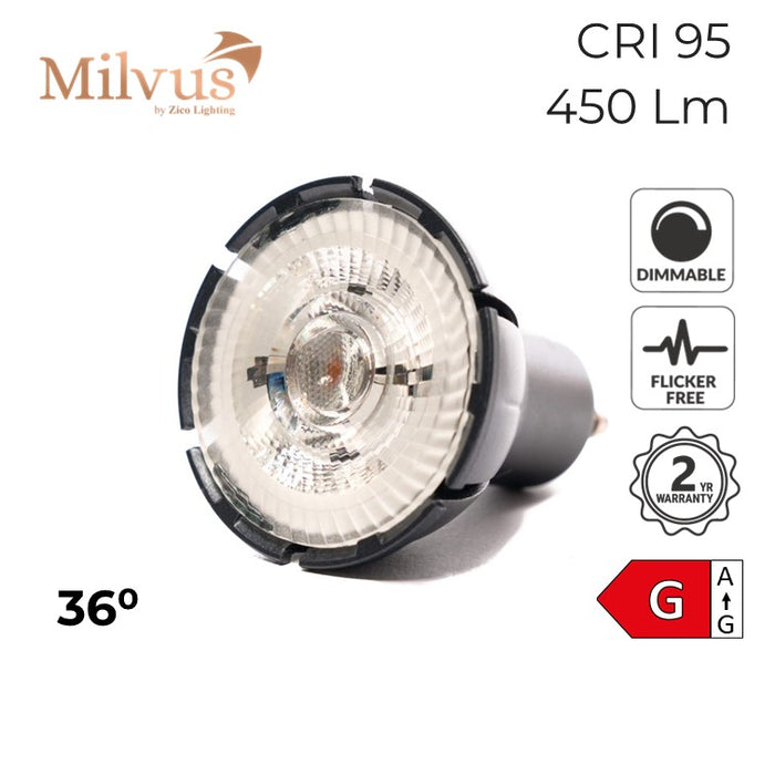 Zico Colour Balance GU10 Dimmable Spotlight 7W 2700K 36° Dimmable