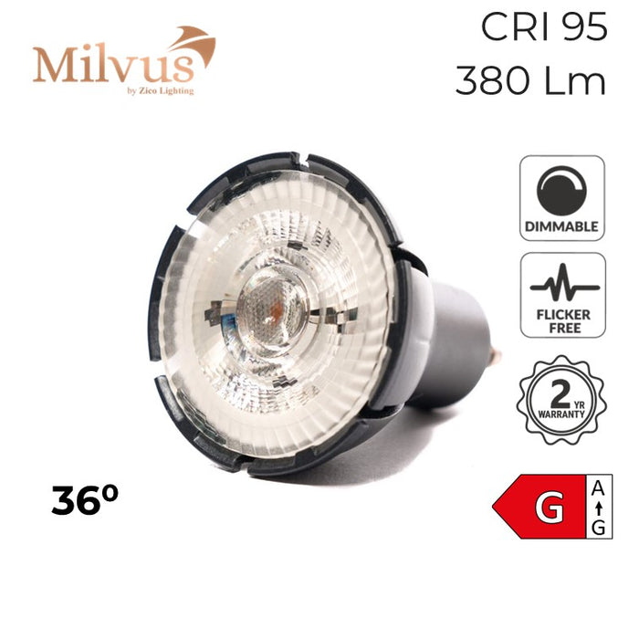 Zico Colour Balance GU10 Dim to Warm Spotlight 7W 2000 - 3000K 36° Dim-to-Warm