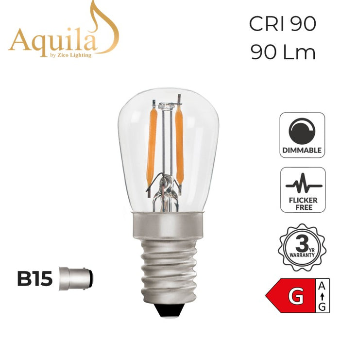Zico ?Pygmy ST26 Clear 1W 2700K Light Bulb Dimmable