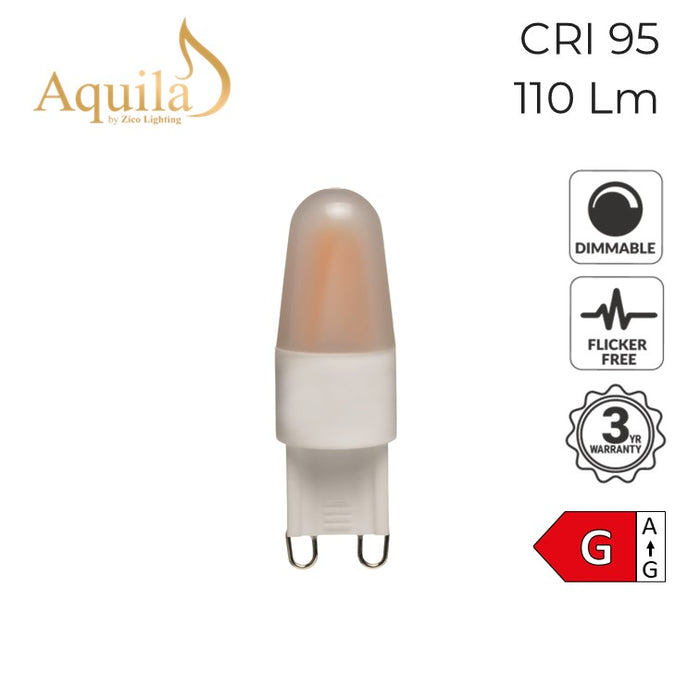 Zico Mini G9 Frosted 2W 2200K Light Bulb Dimmable