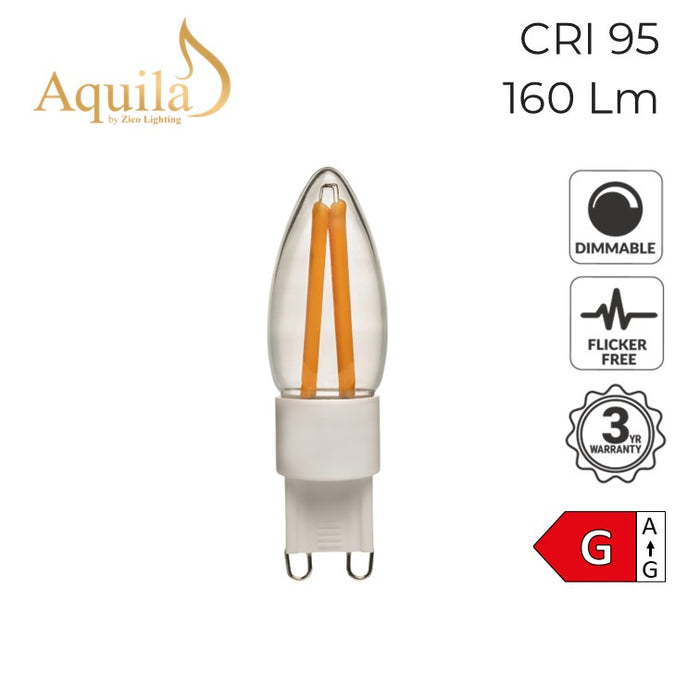 Zico G9 Clear 3W 2200K Light Bulb Dimmable