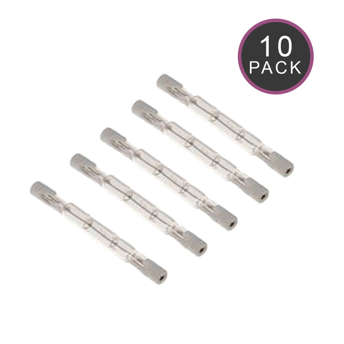 Pack of 10 - K-Class 100w 240v R7s Casell Lighting Clear Double Ended Halogen Light Bulb - 78mm