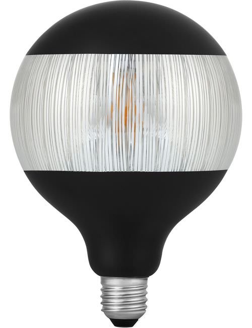 SPL LED E27 Fila Laser Stripe G125x180mm 230V 120Lm 4W 2500K 925 360° AC Black Silver Dimmable 2500K Dimmable - LF023825401