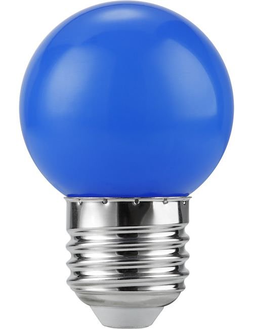 SPL LED E27 Ball G45x68mm 230V 1W 320° AC Blue Non-Dimmable K Non-Dimmable - L027241226