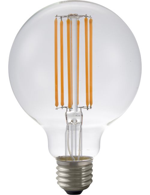 SPL LED E27 Filament Globe G95x135mm 230V 400Lm 65W 1800K 918 360° AC Clear Dimmable 1800K Dimmable - LF023880603