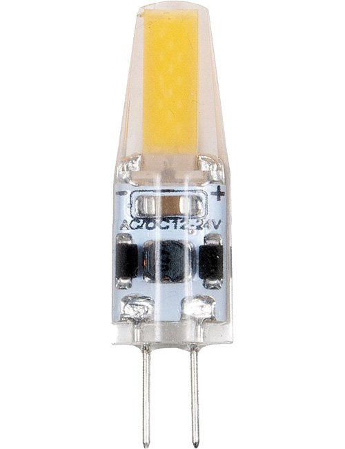 SPL LED G4 COB T10x35mm 12V 160Lm 15W 2700K 827 360° AC/DC Clear Dimma ...