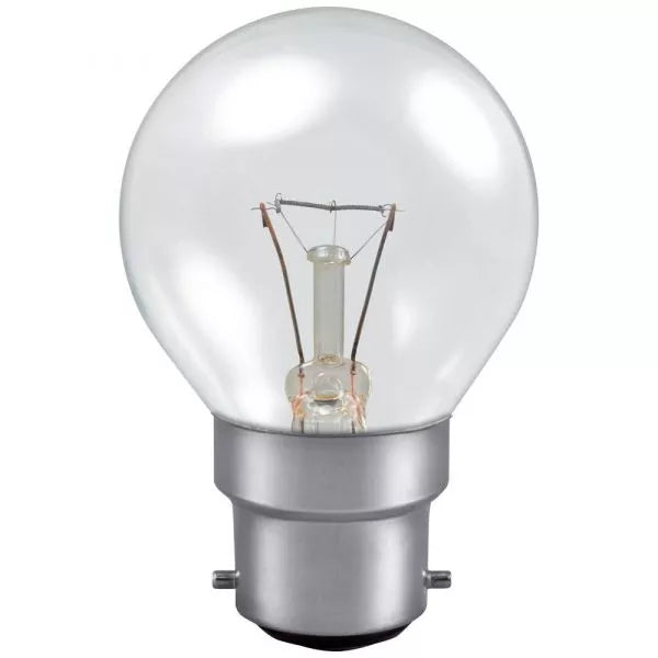 Bellight  25W 230-240V BC/B22 Clear Round Golf Ball