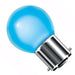 Golf Ball 15w Ba22d/BC 240v Bell Lighting Blue Light Bulb - 45m - 01512 Coloured Bulbs Bell  - Easy Lighbulbs