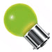 Golf Ball Bulb 240v 25w B2d/BC Green Coloured Bulbs Crompton  - Easy Lighbulbs