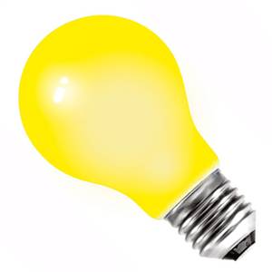 GLS 15w E27/ES 240v Crompton Yellow Light Bulb Coloured Bulbs Crompton  - Easy Lighbulbs