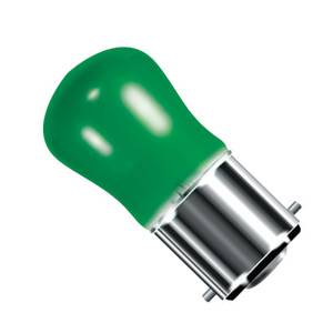 Small Sign Green (Pygmy) 240v 15W B22d - Bell code 02560 Coloured Bulbs Bell  - Easy Lighbulbs