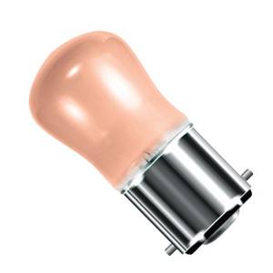 Small Sign Pink (Pygmy) 240v 15W B22d - Bell code 02570 Coloured Bulbs Bell  - Easy Lighbulbs