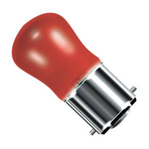 Small Sign Red (Pygmy) 240v 15W B22d - Bell code 02580 Coloured Bulbs Bell  - Easy Lighbulbs