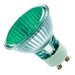 Pack of 10 - Casell Lighting 240v 50w GU10 PAR16 50mm 25ø Green Aluminium Reflector Bulb. Coloured Bulbs Casell  - Easy Lighbulbs