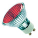 Pack of 10 - Casell Lighting 240v 50w GU10 PAR16 50mm 25ø Red Aluminium Reflector Bulb. Coloured Bulbs Casell  - Easy Lighbulbs