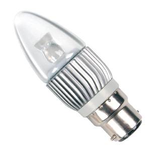 LED Candle 4w Ba22d/BC 240v Bell Lighting Power Non-Dimmable Light Bulb - 05072 LED Lighting Bell  - Easy Lighbulbs