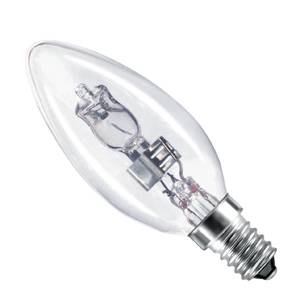 Candle 18w E14/SES 240v Bell Lighting Clear Energy Saving Halogen Light Bulb - 35mm - 05192