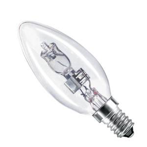 Candle 28w E14/SES 240v Bell Lighting Clear Energy Saving Halogen Light Bulb - 35mm - 05202