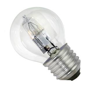 Golf Ball 42w E27/ES 240v Clear Energy Saving Halogen Light Bulb - 45mm -0635635603632 Halogen Energy Savers Easy Light Bulbs  - Easy Lighbulbs