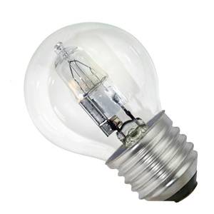 Golf Ball 42w E27/ES 240v Crompton Clear Energy Saving Halogen Light Bulb - Replaces 60w Standard Halogen Energy Savers Crompton  - Easy Lighbulbs