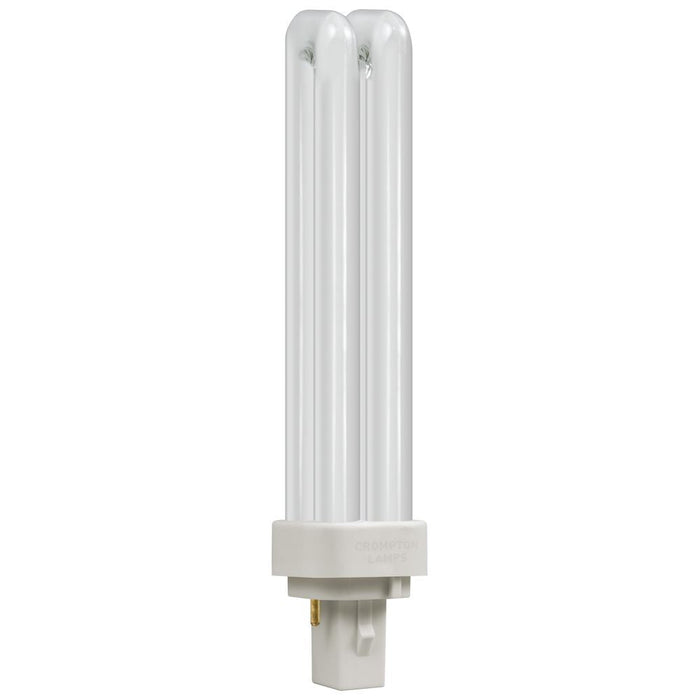 Crompton CLD18SWW - CFL Double Turn D Type  18W  3000K  G24d-2 2-Pin