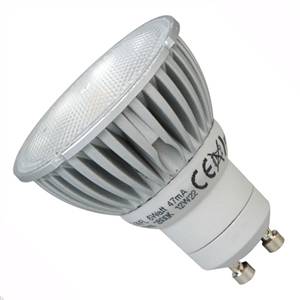 240v 5.5w Dimmable 100-5% LED GU10 500 Lumens Coolwhite (4000K) 35° - Megaman 141724