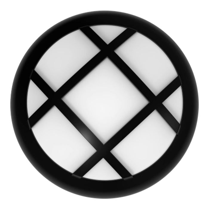 Bailey - 144879 - LED Bamburgh Grill 12W 830/840/857 Black + Emergency 3h Light Bulbs Venture - The Lamp Company