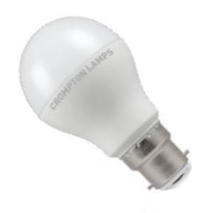 110v 10.5w Ba22d Thermo Plastic Opal GLS LED 2700K 806lm Non Dimmable - Crompton - 3996