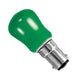 Small Sign Green (Pygmy) 240v 15W BA15d - Bell code 02480 Coloured Bulbs Bell  - Easy Lighbulbs