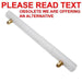 OBSOLETE READ TEXT - 240v 75w Peg Type 600mm Frosted Architectural Lamp. General Household Lighting Crompton  - Easy Lighbulbs